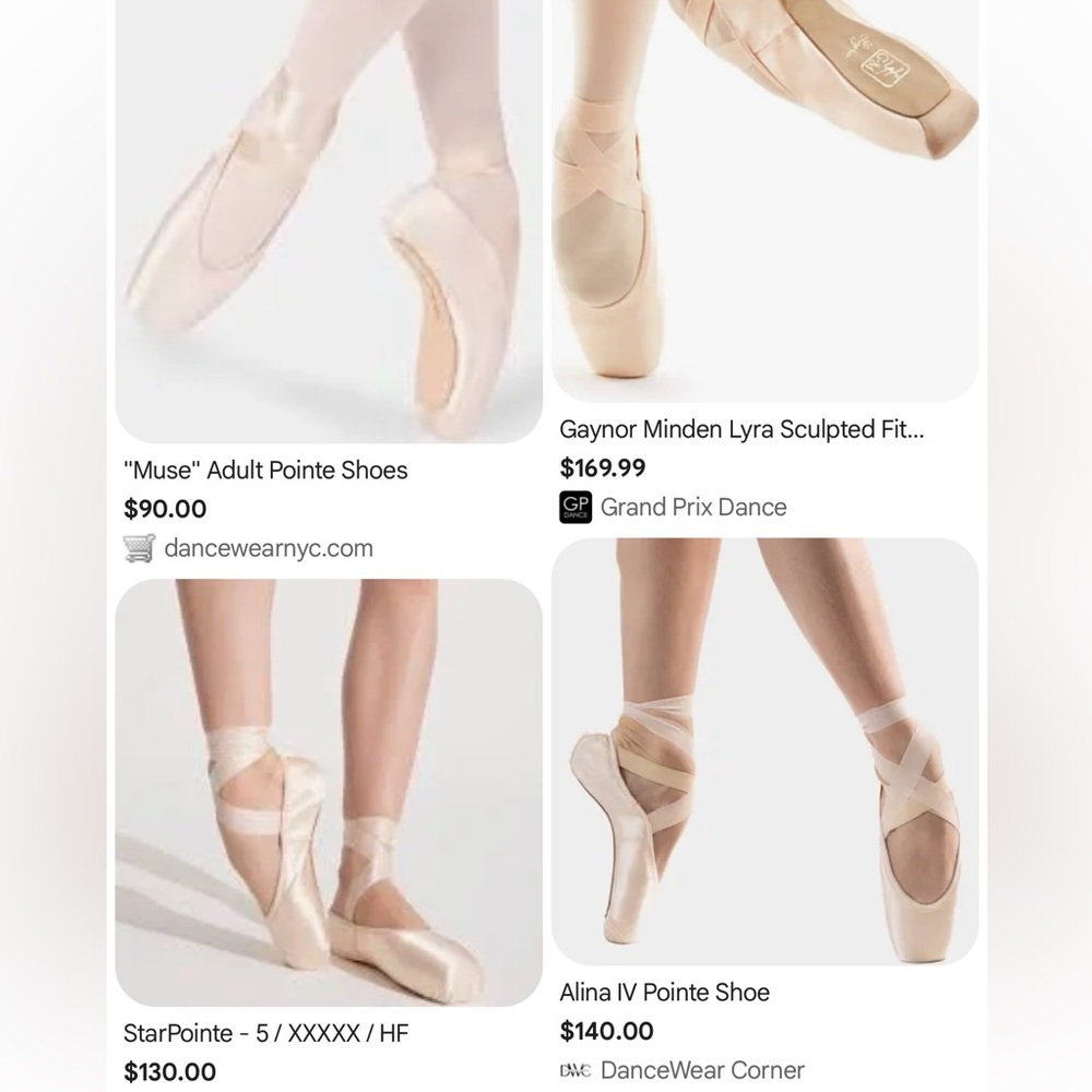 TIEJIAN Pointe ballet shoe women’s Teen size 41 (9.5-10.5) - Picture 2 of 8
